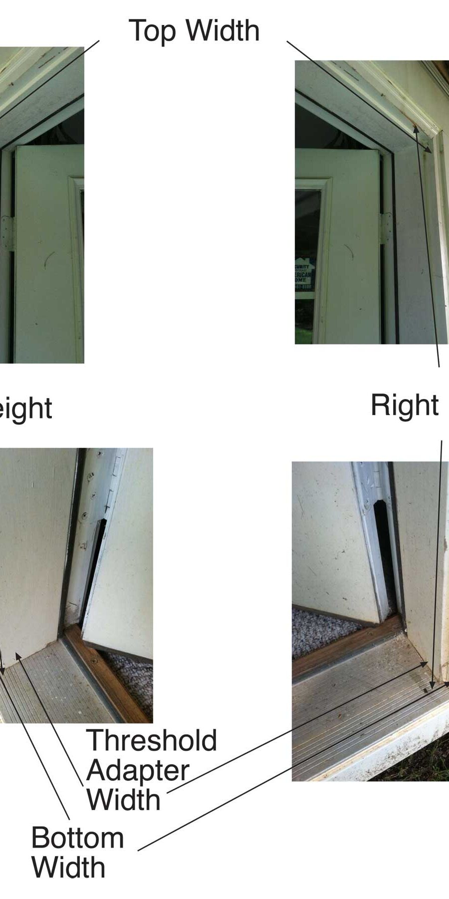 How to Take Pictures to Measure for a Plisse Retractable Door Screen